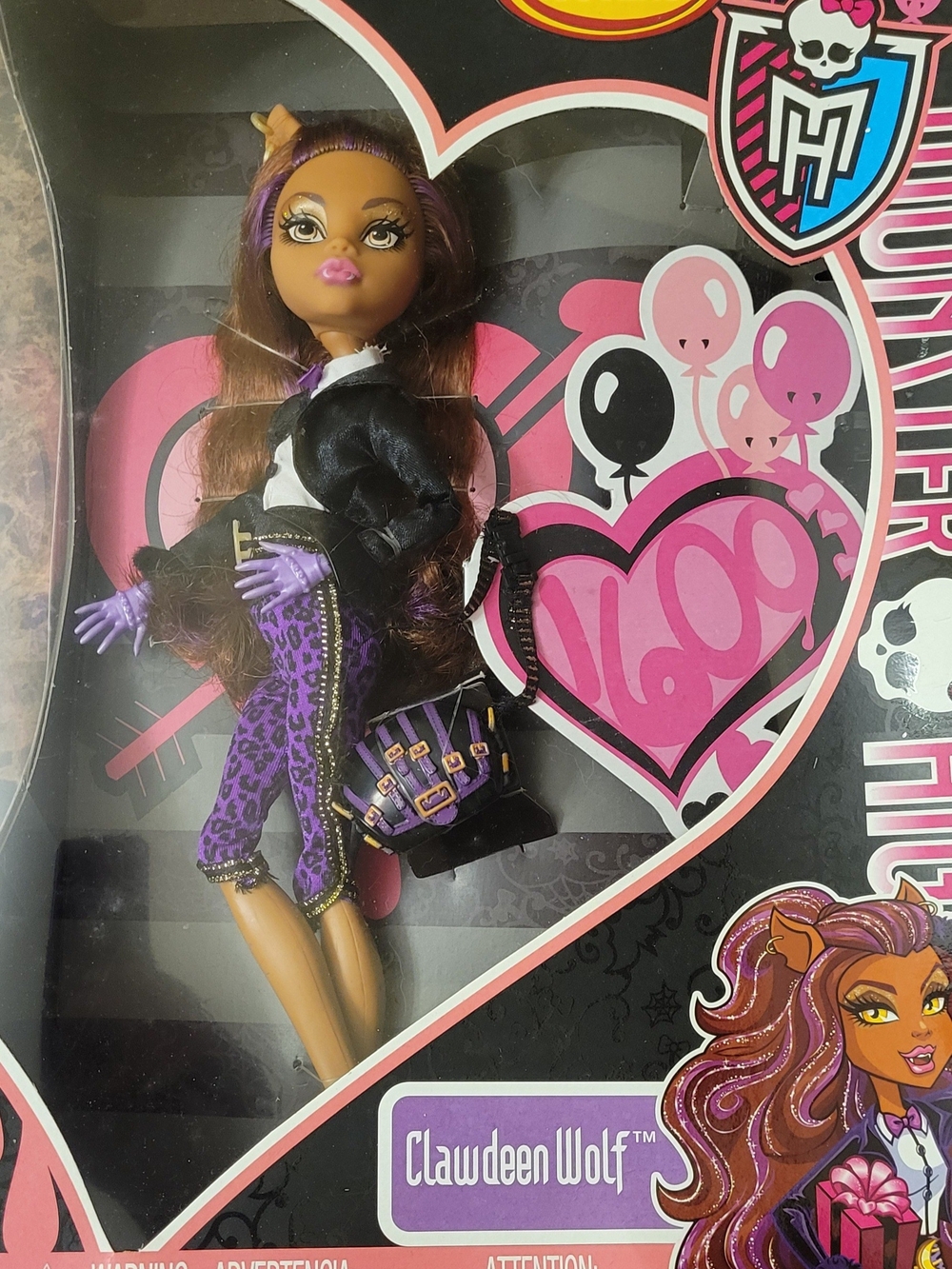 G1 Mattel 2013 Rare Monster High Sweet 1600 Clawdeen Wolf Second Release NIB